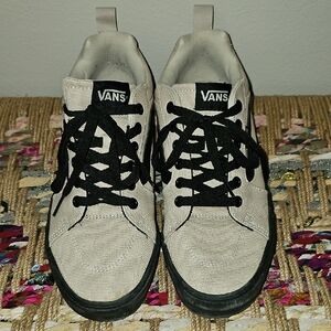 Vans Men's Black and Tan Sneakers